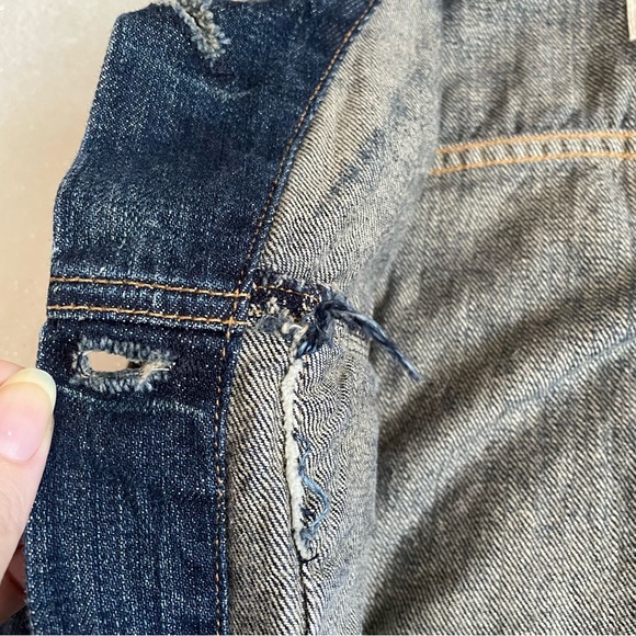 rag & bone jeans Distressed Buttoned Denim Vest ✨ - Picture 8 of 8